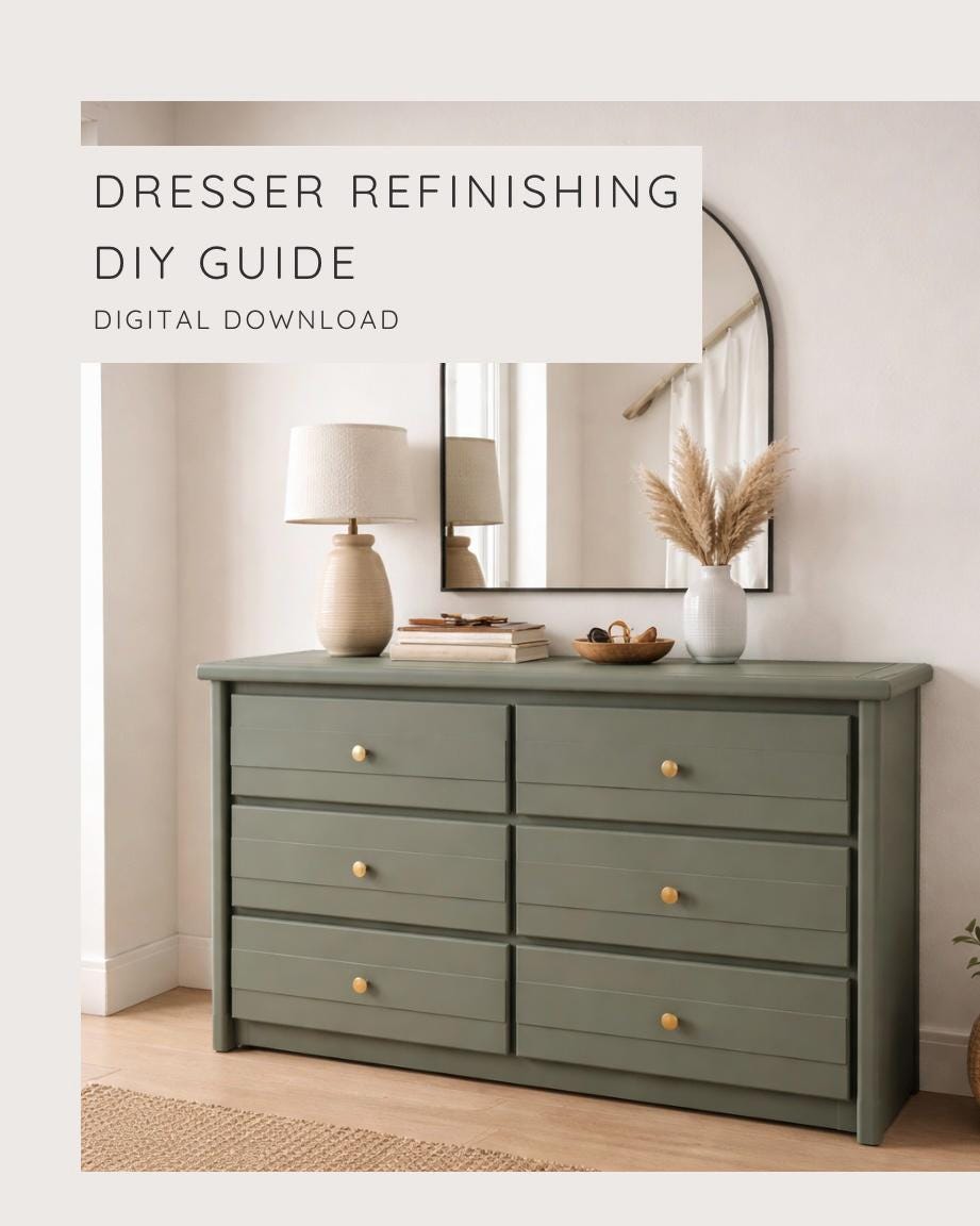 Painted and Stained Dresser - Etsy