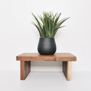 Black walnut wood stool, Plant stand, Stool plant stand, Mini stool, Natural wood, Solid wood stool, Plant stool, Home, Gift, Bathroom, Kids