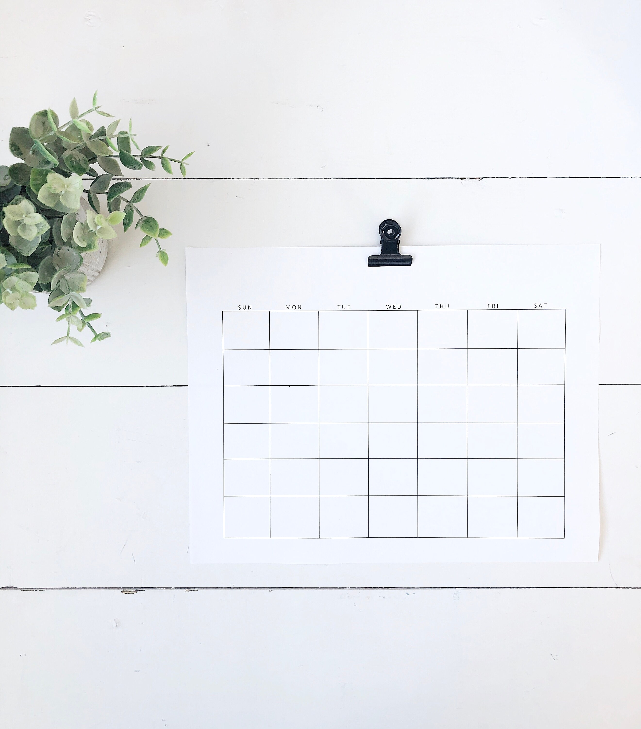 Printable calendar Blank calendar Reusable calendar print Etsy Printable calendar Blank calendar Reusable calendar print Etsy