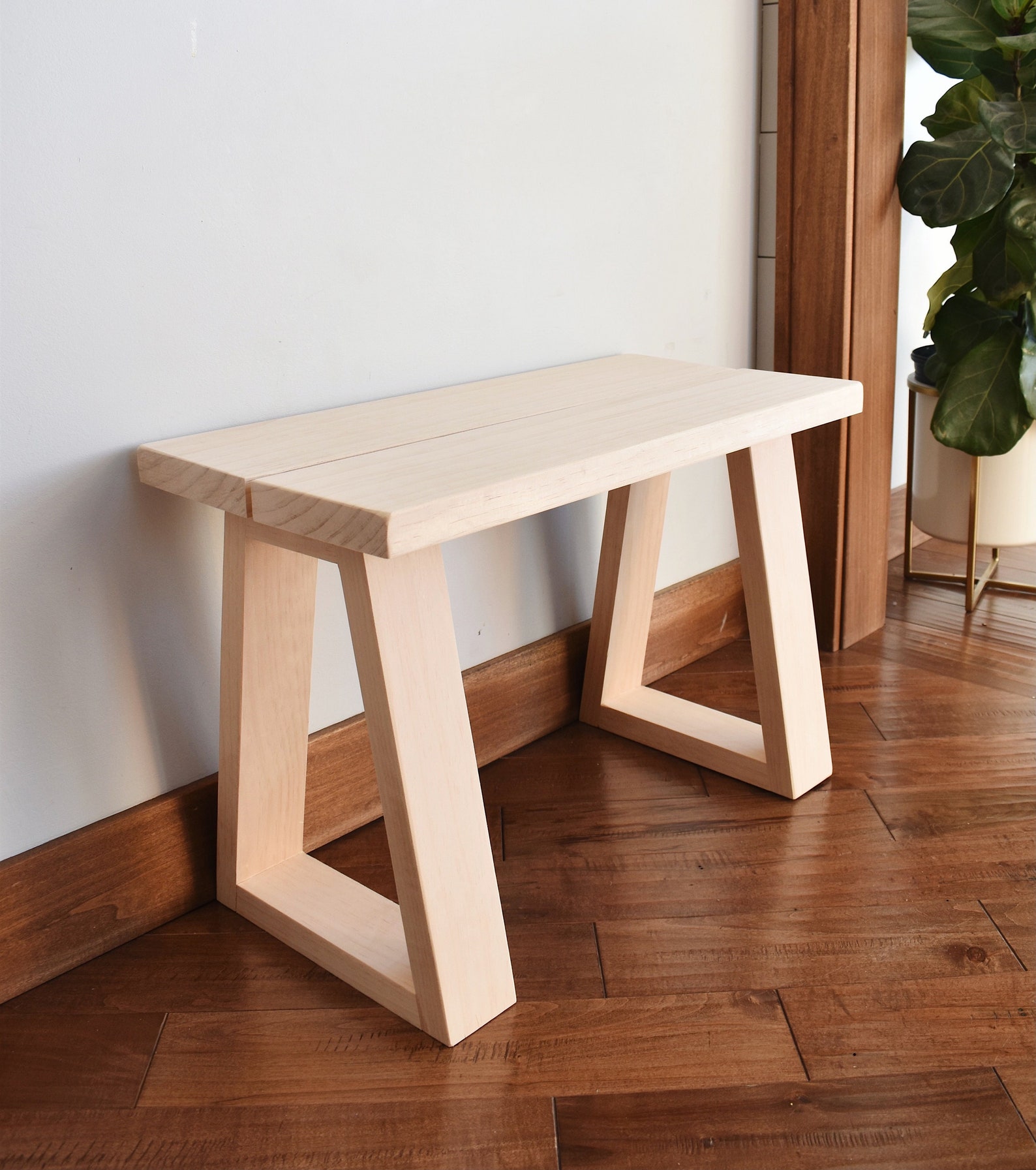 Natural Wood Bench Wood Bench Pine Bench Entryway Decor - Etsy