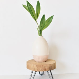 Plant stand, Round stand, Hairpin legs, Candle stand, Candle holder, Centerpiece decor, Table decor, Home decor, Modern wood decor, Gift image 4