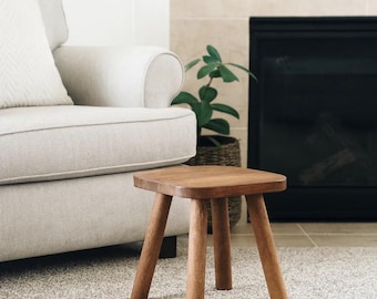 Wooden stool, Removable legs, Plant stand, Adult step stool, Natural wood, Solid wood stool, Plant stool, Home, Gift, Bathroom, Kids stool