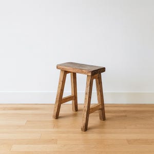 Rustic Pine Wood Bench, Farmhouse Entryway Furniture