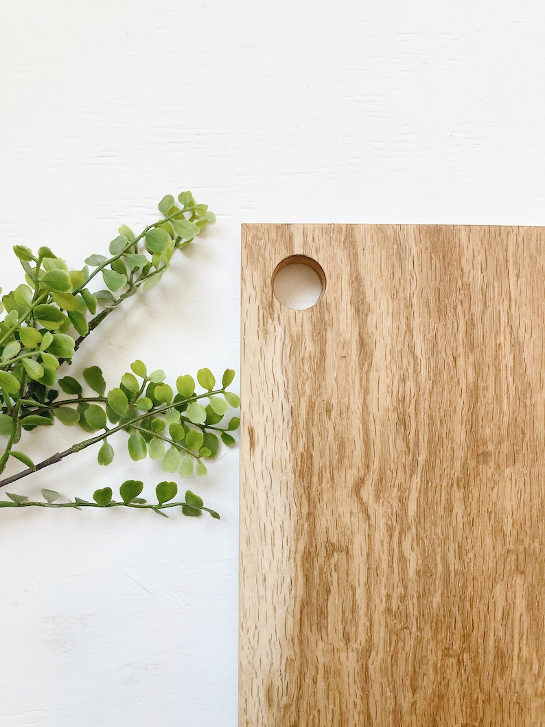 White Oak Cutting Board Wood Cutting Board Solid Wood Etsy