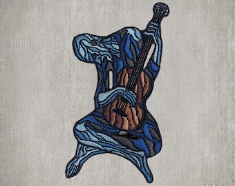 Old Guitarist - Pablo Picasso - Embroidered Patch