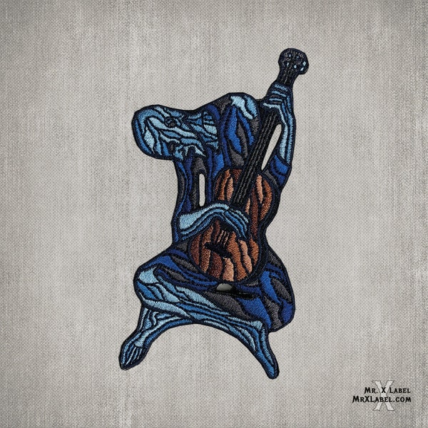 Old Guitarist - Pablo Picasso - Embroidered Patch