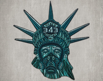 911 Tribute - 343 Fire - Statue of Liberty Patch