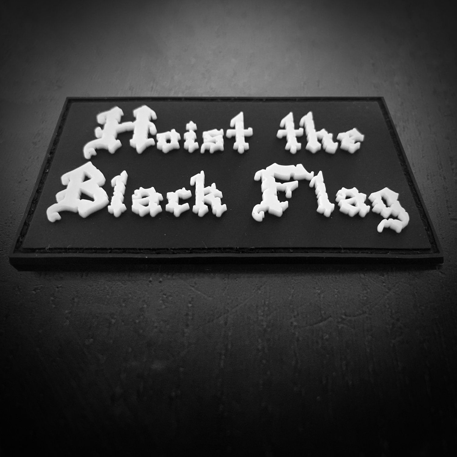 Hoist the Black Flag Patch PVC Glow With Hook Backing Etsy