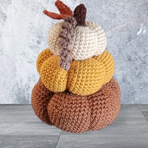 Harvest Pumpkin Stack Crochet (alleen patroon)