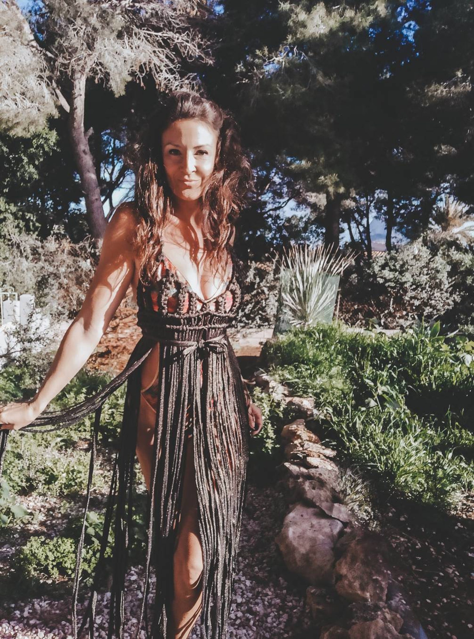 gold festival outfit