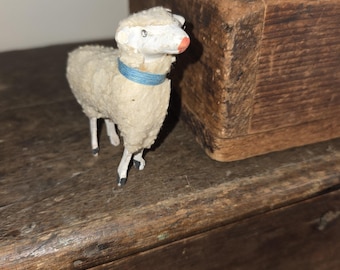* antique sheep ❀ クリスマスの羊さん (水色リボンと鈴♪) antique sheep ❀ クリスマスの羊さん (水色リボンと鈴♪) 羊の本―