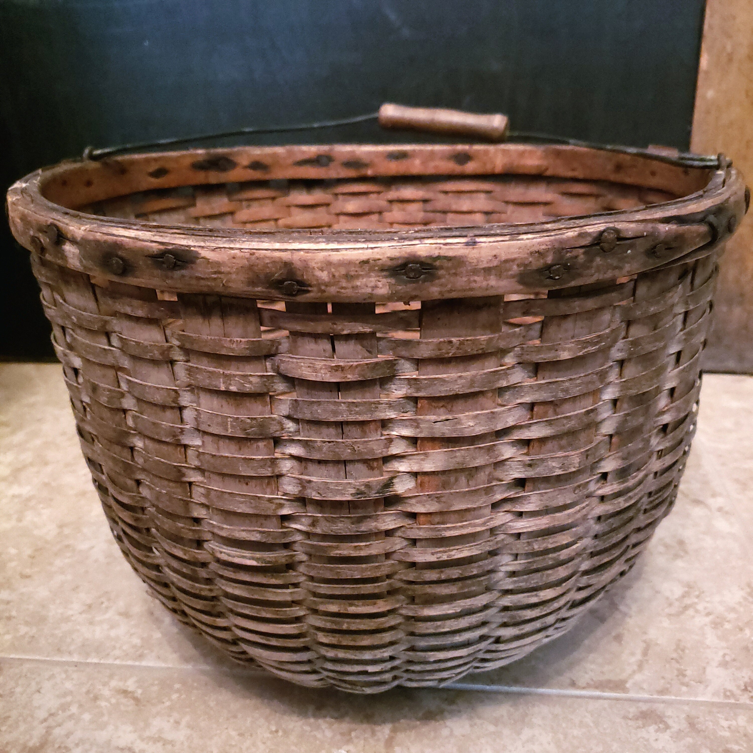 Antique Apple Basketoriginal Etsy