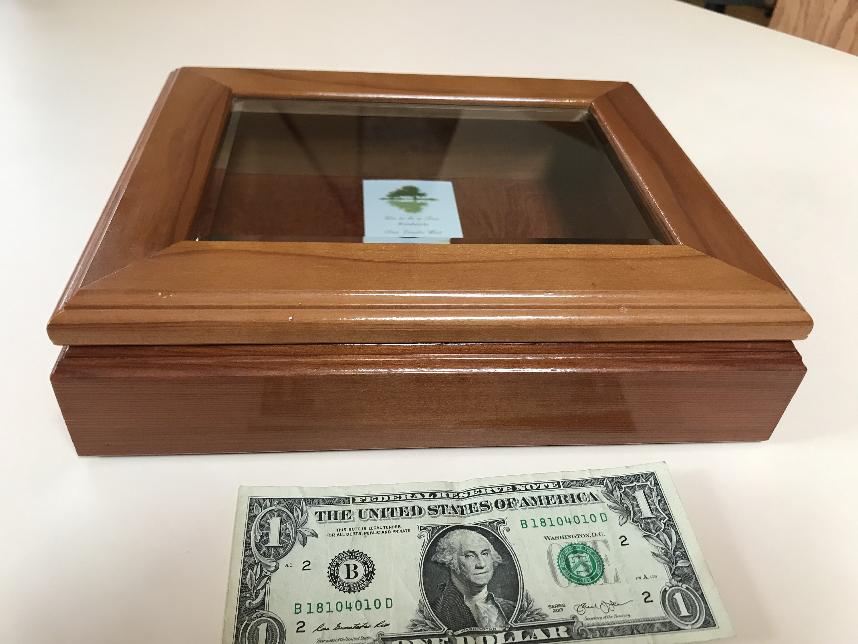 Redwood Display Case, Hinged Glass Top - Etsy