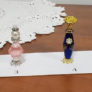 Handmade Miniature Perfume Bottle: Dollhouse Vanity Decor