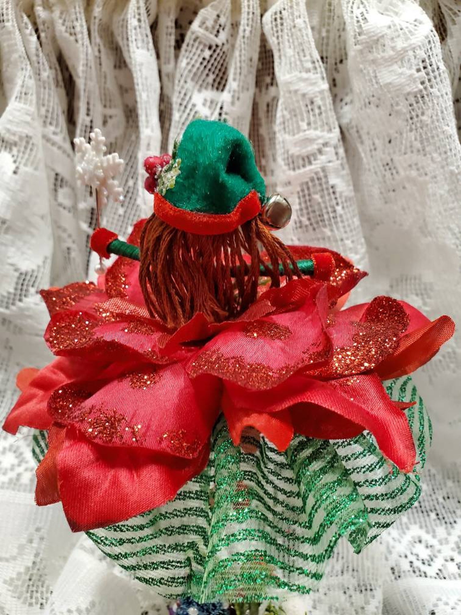Christmas Fairy Elf Elfin Fairy Elf Flower Fairy Etsy