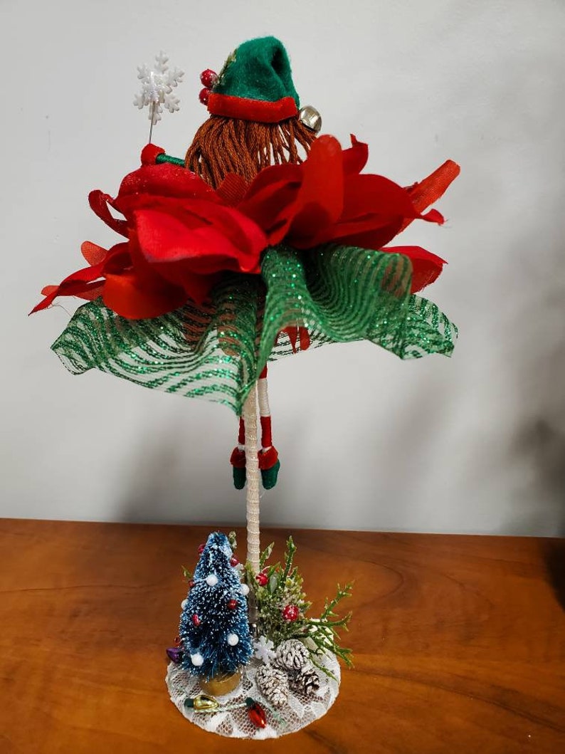 Christmas Fairy Elf Elfin Fairy Elf Flower Fairy Etsy