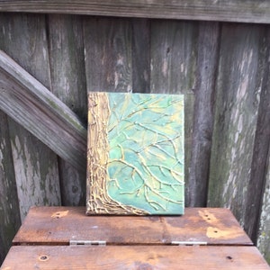 Free As A Tree, Pieza de arte de técnica mixta, Pintura acrílica, Sin enmarcar