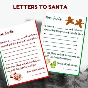 Brief aan de kerstman afdrukbaar, kinderbrief aan de kerstman, kerstlijst, kerstverlanglijst voor kinderen, kerstbrief, Santa Mail, kerstafdrukbaar