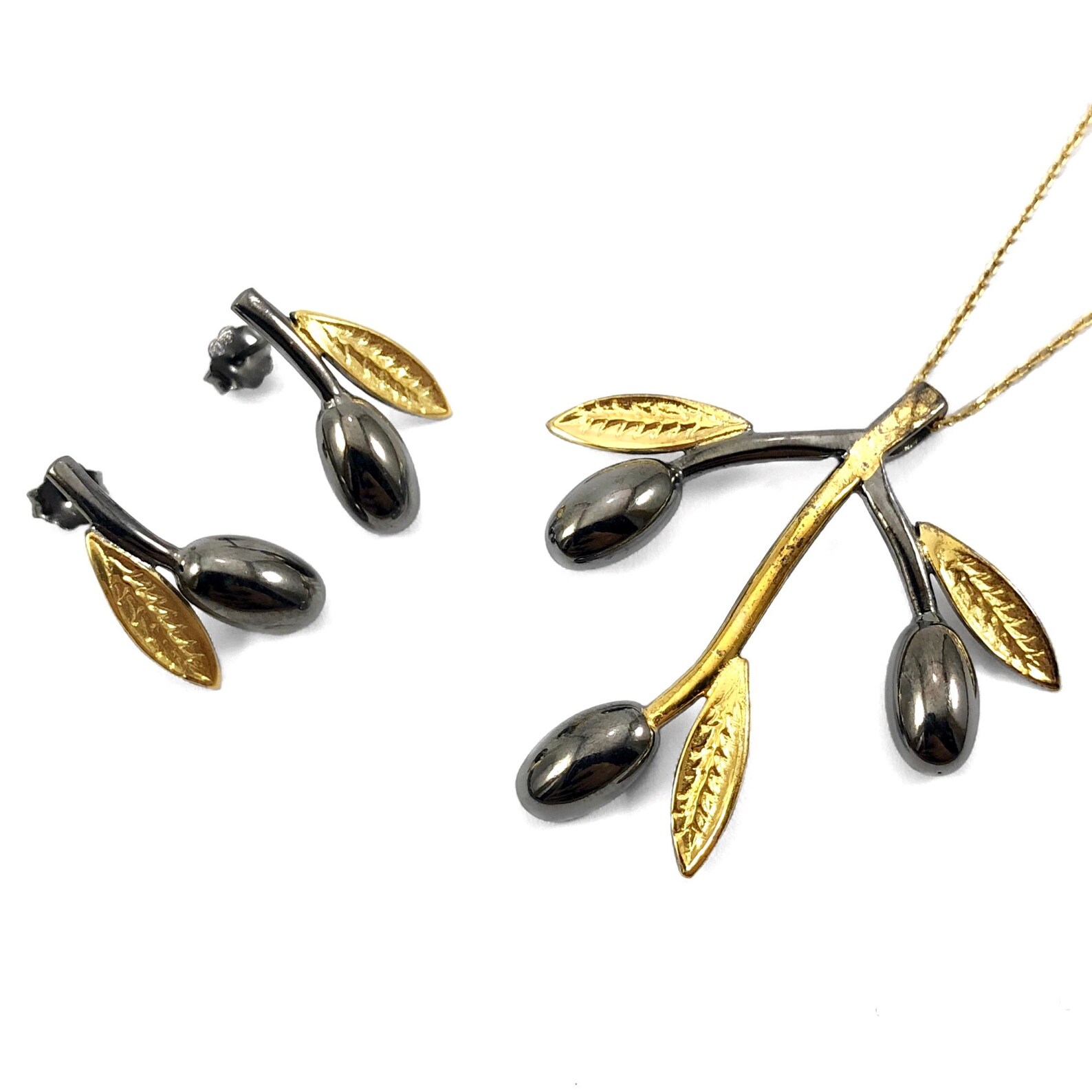 Handmade Designer Silver Olive Branch Earrings Olive Tree Etsy