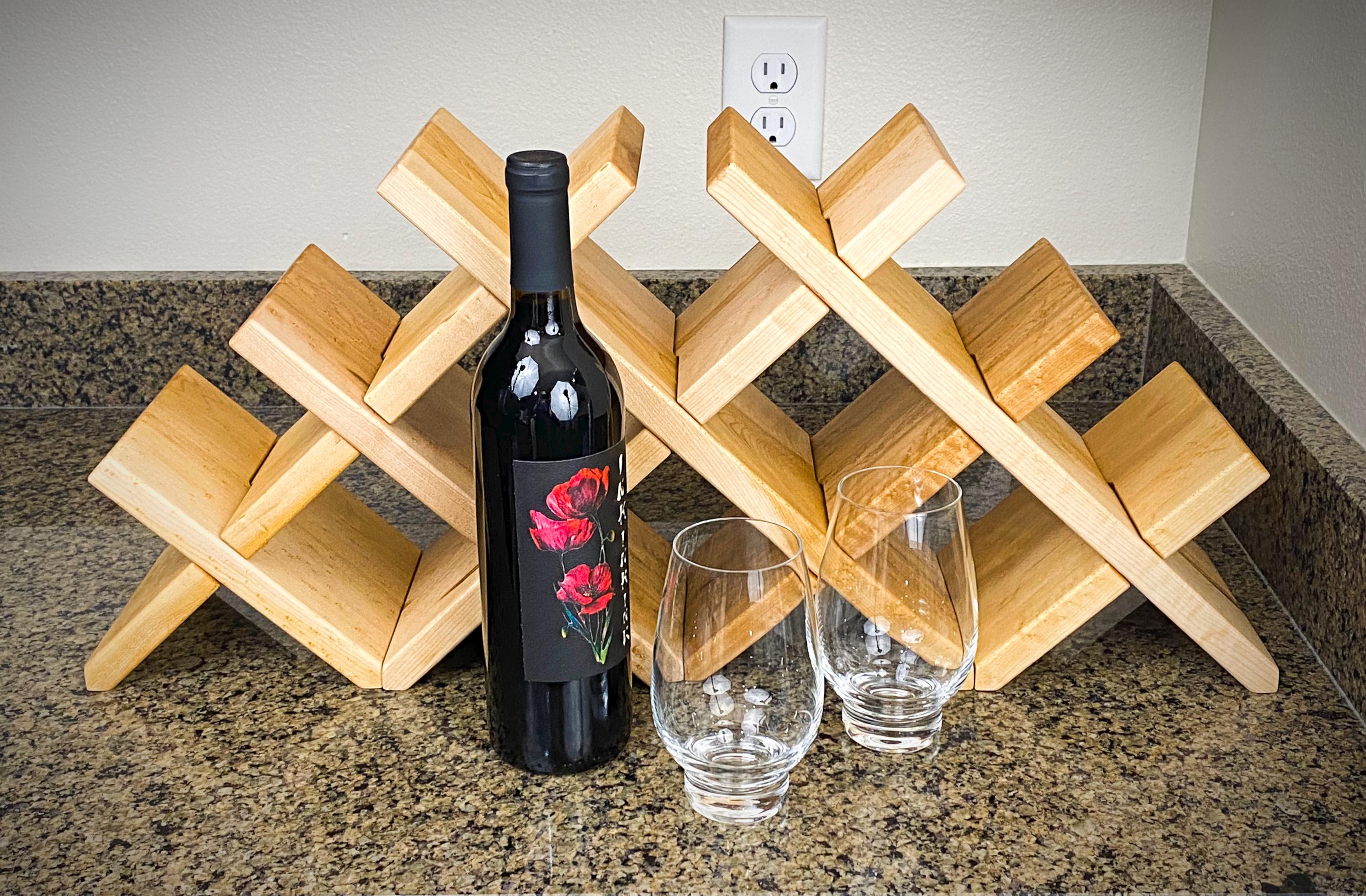 Maple Wine Rack Etsy