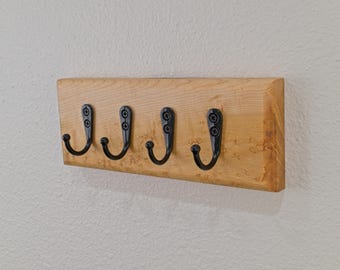 Wood Entryway Organizer: Wall Mounted Key and Sunglass Holder