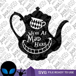Alice svg, Alice Clipart, Wonderland svg, Alice Invitation, Alice Decorations, Mad Hatter Tea Party, Alice Tea Party, Wonderland Tea Party