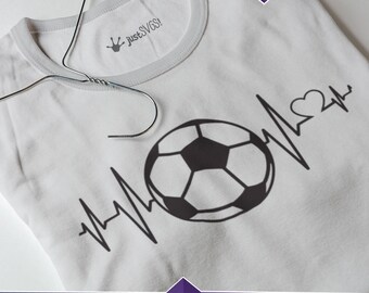 Soccer svg, My Heart Beats for svg, Passion svg, Love svg, Heartbeat Love svg, Heartbeat svg, Cricut Cut Files, Silhouette Cut Files