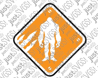 Yeti Crossing Sign SVG, Bigfoot, Sasquatch Cut File