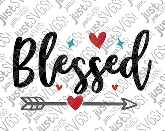 SVG bendito, clipart de fe religiosa, archivo de corte de Cricut