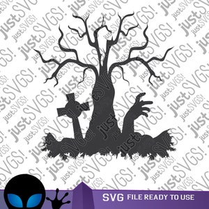 Halloween-zombie-svg, Halloween-nacht-svg, zombies-svg, zombie-svg, Halloween-svg, Inskcape-svg, Cricut Cut-bestand, Silhouette Cut-bestand, SVG