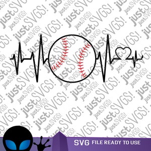 Honkbal svg, My Heart Beats voor svg, Passion svg, Love svg, Heartbeat Love svg, Heartbeat svg, Cricut Cut Files, Silhouette Cut Files