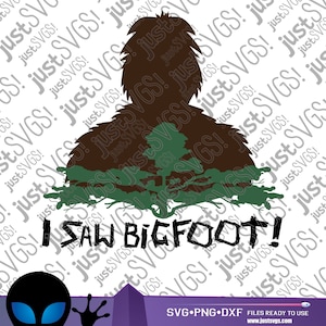 Ho visto Bigfoot svg, Bigfoot svg, Snowman svg, Sasquatch svg, Yeti svg, I Believe, Inkscape, Clipart, Cricut Cut Files, Silhouette Cut Files