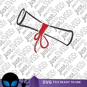 Diploma SVG, archivos de corte Cricut, archivos de corte Silhouette
