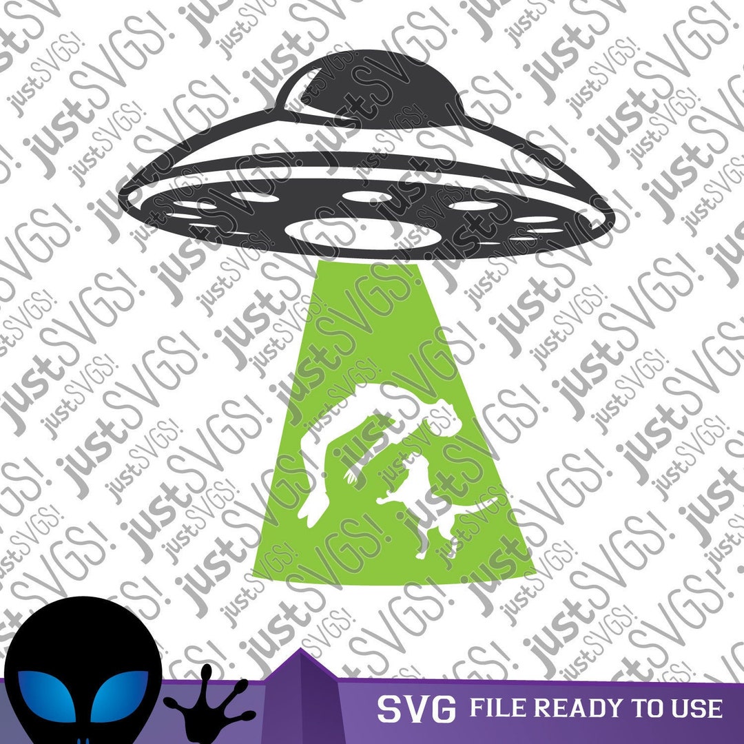 UFO Dog Abduction SVG, Alien Spaceship Clipart (digital Download) - Etsy