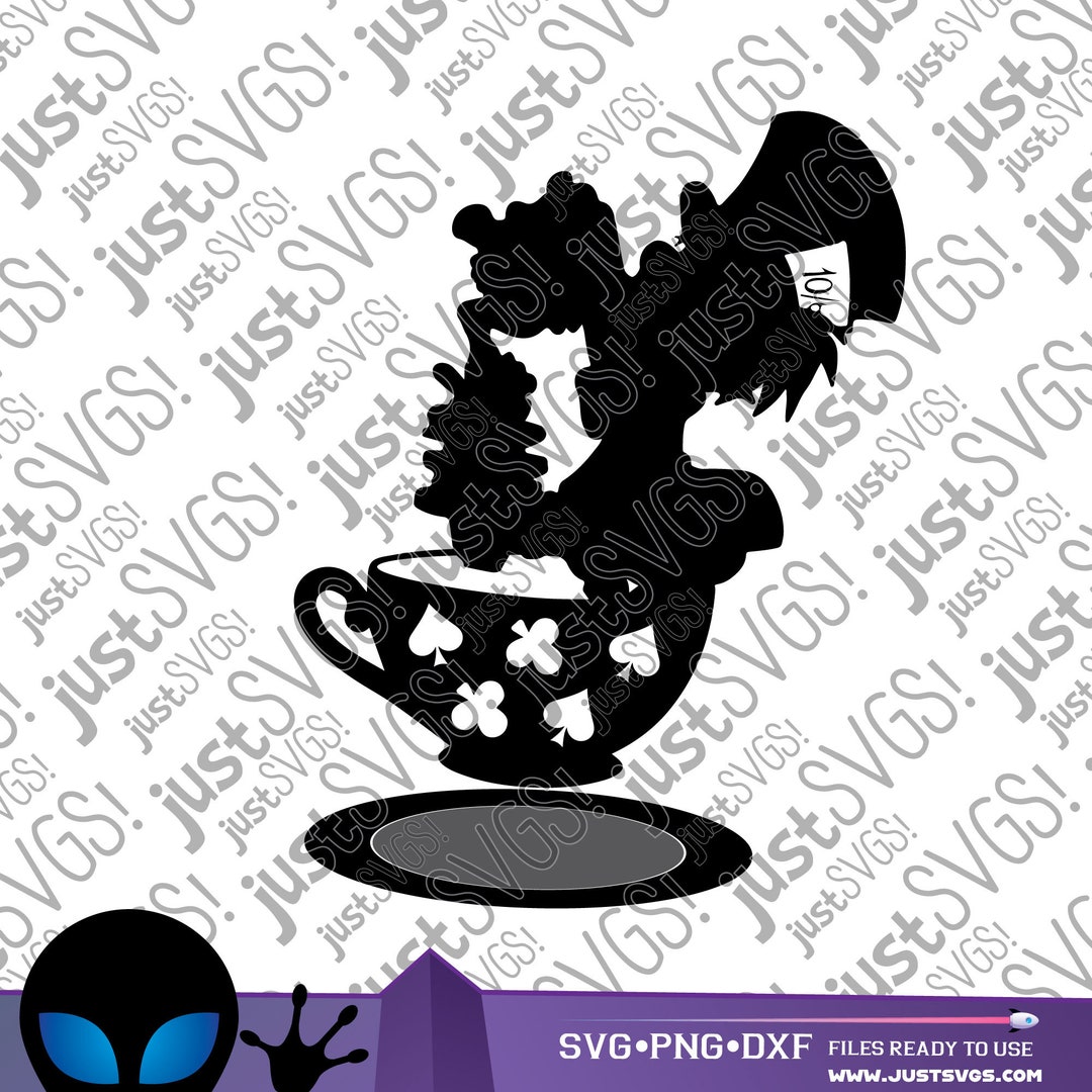 Alice in Wonderland SVG Wonderland Svg Alice Svg Mad Hatter Etsy