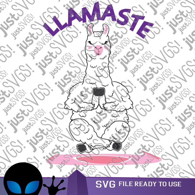 Llamaste Yoga Llama SVG, Cricut, Silhouette Cut File - Etsy