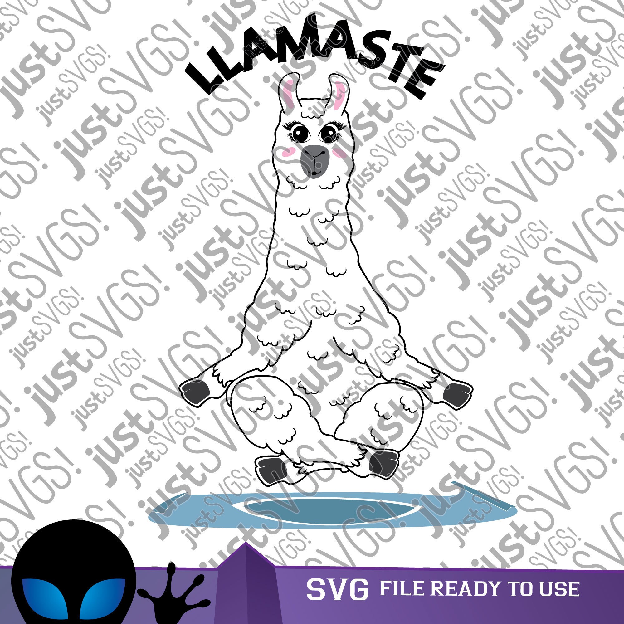 Llamaste Yoga Llama SVG, Cricut Silhouette Cut File - Etsy