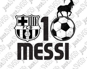 Lionel Messi Goat Soccer SVG File, Cricut & Silhouette Cut Files