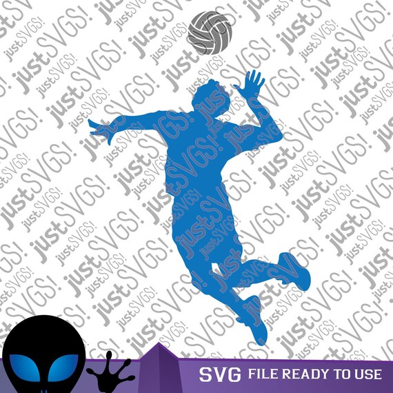 Download Volleyball Svg Player Svg Volleyball Player Svg Indoor Etsy