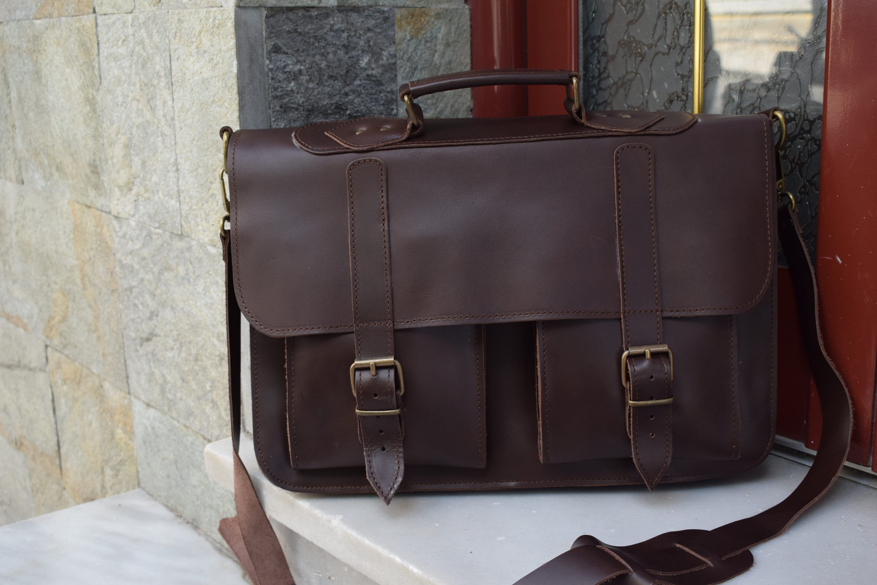 Leather Messenger Bag, Leather Business Bag, Messenger Bag, 15 Inch Laptop Bag, Mens Bag, Office Briefcase, Mens Bag