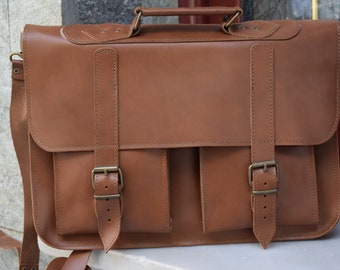 Leather Messenger bag,Leather business bag,Messenger bag,15 inch Laptop bag,Mens leather bag,Office leather bag,Leather briefcase,Mens bag