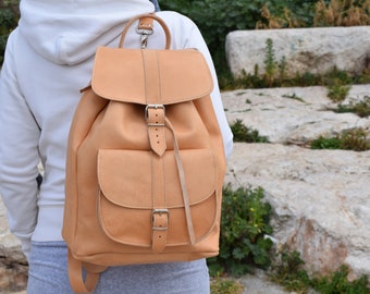 Large Leather backpack,Leather backpack,leather rucksuck,travel bag,Unisex backpack,Urban backpack,Large backpack,College bag,leather purse