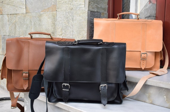 mens leather business bag