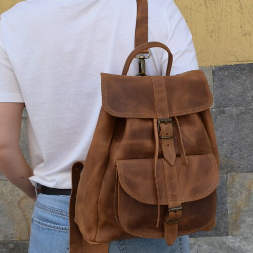 Leather backpack,handmade backpack,gift for shops her,handmade rucksuck,leather travel bag,womens backpack,leather college bag,leather rucksuck