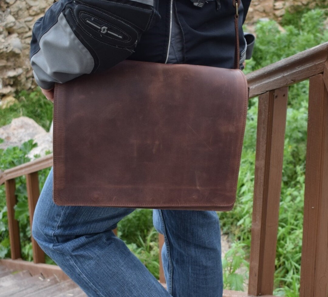 15 Inch Laptop Bag,leather Messenger Bag,leather Bussines Bag,messenger Bag,large Leather Bag