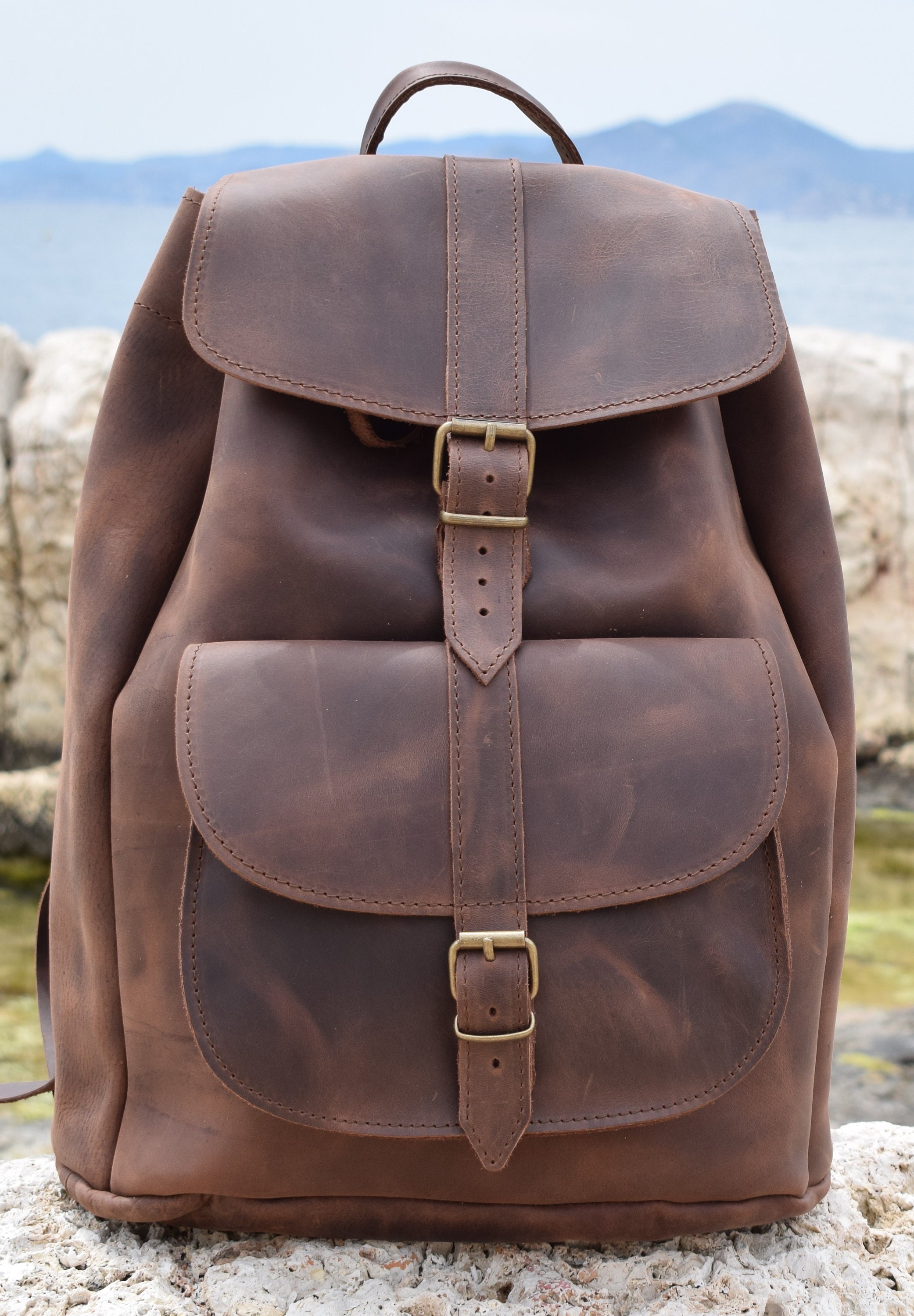 Leather Backpack,handmade Backpack,leather Rucksuck,handmade 