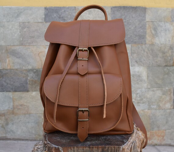 Leather Backpack handmade Backpack handmade Rucksuck leather Travel Bag womens Backpack gift for Her leather Rucksuck travel Bag college Bag Etsy