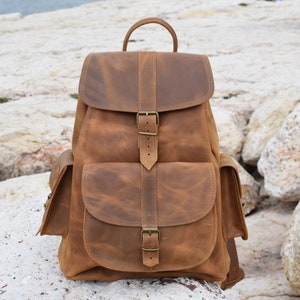 extra large backpack,leather backpack,handmade backpack,leather bag,leather rucksuck,unisex backpack,college bag,mens backpack,travel bag