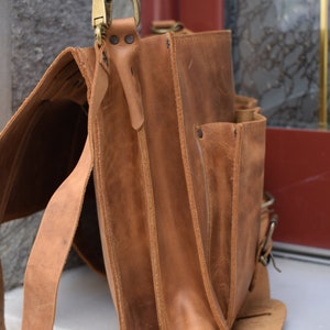 Leather Briefcase,Men's Briefcase,Leather Messenger bag,15 inch laptop bag,leather office bag,leather business bag,handmade briefcase, image 5