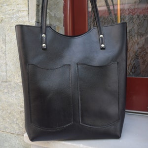 leather tote bag,leather bag,black leather tote bag,gift for her,leather shoulder bag,large leather bag,shopper bag,leather handbag,tote
